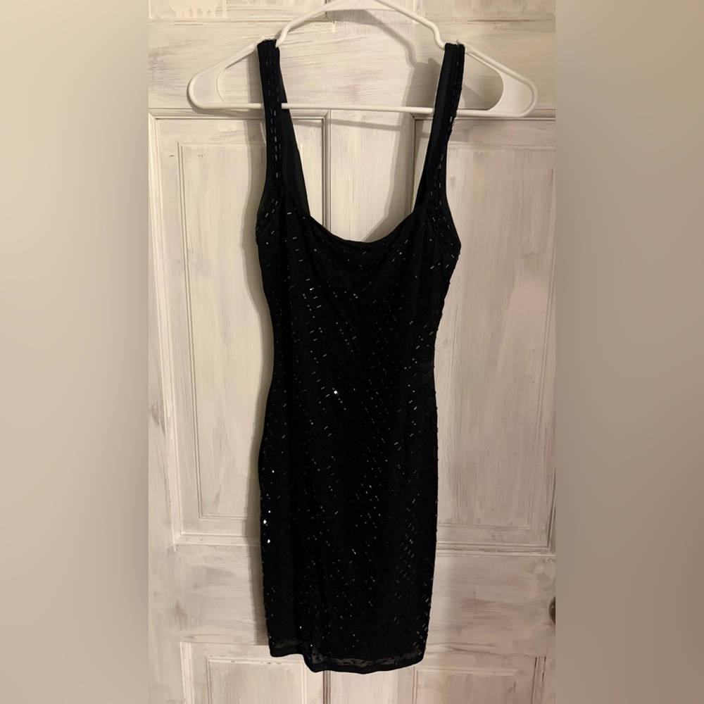 Windsor Black Sequin Mini Dress